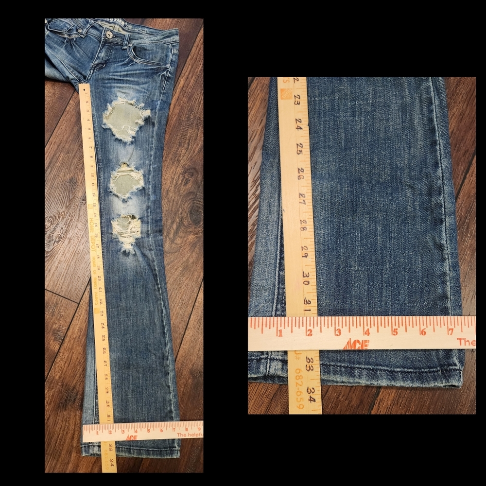 Machine Distressed Jeans - Picture 14 of 16